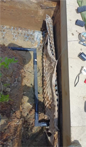 Subsoil Drainage Installation for Outdoor Planter Location 51